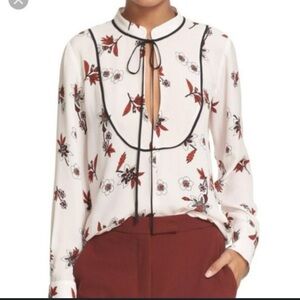 A.l.c silk long sleeved top